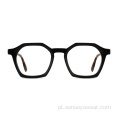 Design de moda unisex cispão acetato óculos quadro